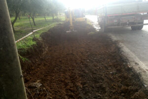 Allargamento rifacimento strada